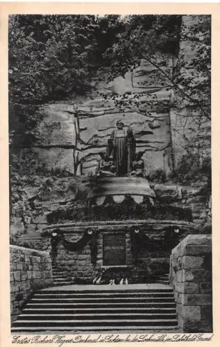 Lohmen / Sa. Lochmühle Wagner Denkmal ngl 191.422