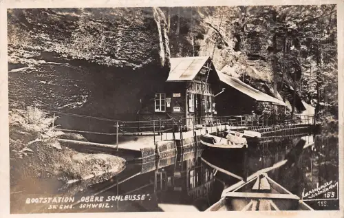Sächs. Schweiz Obere Schleuse Bootstation gl 191.459