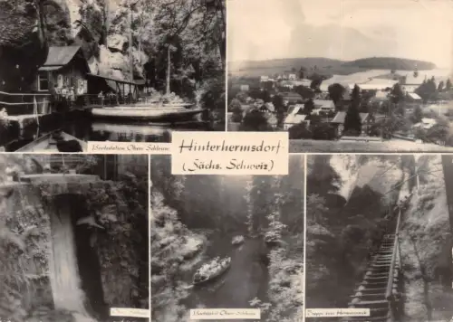 Hinterhermsdorf (Sächs. Schweiz) Mehrbildkarte gl1970 191.466