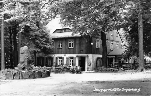 Rugiswalde Berggaststätte Ungerberg mit Posthilfstempel gl1964 191.478