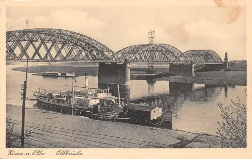 Riesa a.d. Elbe Elbrücke feldpgl1940 191.502