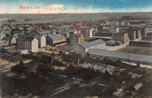 Riesa a.d. Elbe Panorama gl1912 191.508