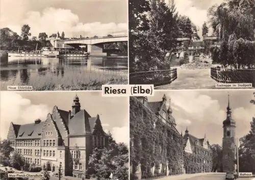 Riesa a.d. Elbe Mehrbildkarte gl1967 191.523