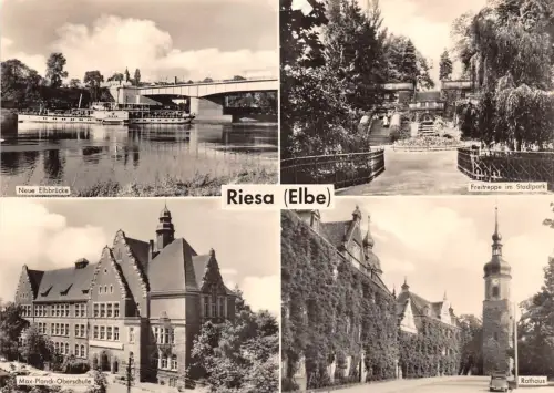 Riesa a.d. Elbe Mehrbildkarte gl1969 191.526