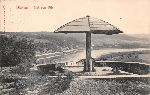 Diesbar a. Elbe Blick vom Pilz gl1909 191.531