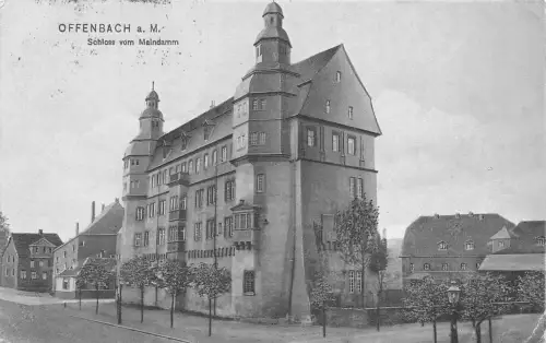Offenbach a.M. Schloß vom Maindamm gl1909 191.547