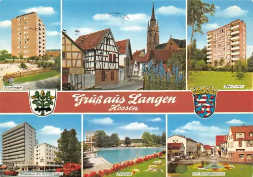 Langen/Hessen Mehrbildkarte gl1981 191.567