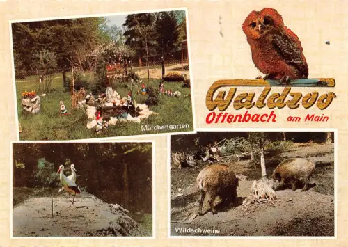 Offenbach a.M. Waldzoo Mehrbildkarte ngl 191.561