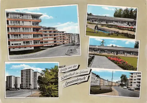 Neu Isenburg Wohnstadt Gravenbruch Mehrbildkarte gl1968 191.576