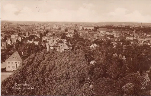 Darmstadt Gesamtansicht gl1928 191.589