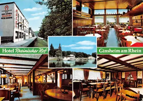 Ginsheim Hotel Rheinischer Hof Mehrbildkarte ngl 191.664