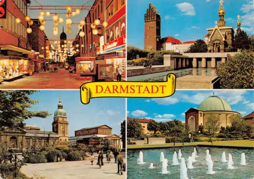 Darmstadt Mehrbildkarte gl1987 191.654