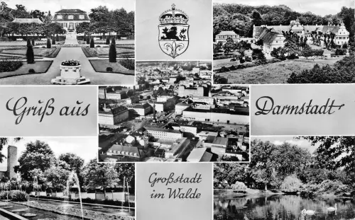 Darmstadt Mehrbildkarte gl1960 191.651
