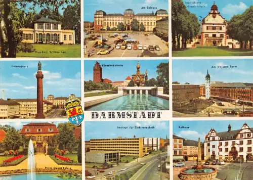 Darmstadt Mehrbildkarte ngl 191.656