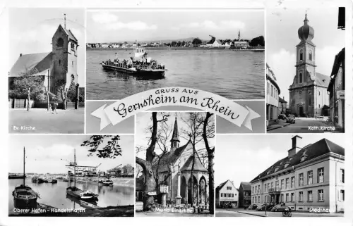 Gernsheim Mehrbildkarte gl 191.675