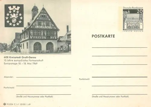 Groß-Gerau Ganzsache P 99 ngl 191.673