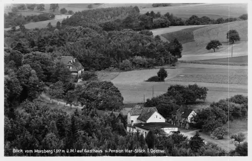 Pfaffenbeerfurth Blick vom Morsberg auf Gasthaus ngl 191.688