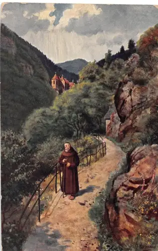 Dusenbachtal mit Dusenbachkapelle Künstlerkarte sign. H. Hoffmann ngl 191.725