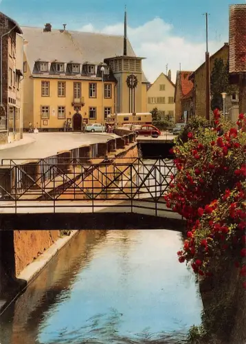 Ober-Ramstadt Rathaus und Modau ngl 191.719