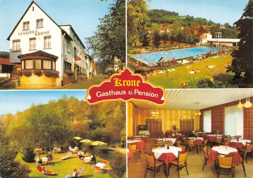 Höchst i. Odw. Hetschbach Gasthaus Krone Mehrbildkarte ngl 191.790