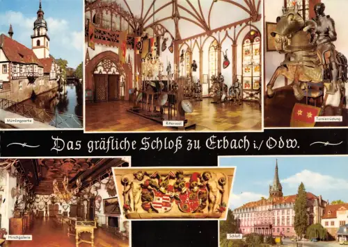 Erbach i. Odw. Mehrbildkarte Schloß ngl 191.802