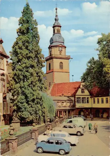 Erbach i. Odw. Blick auf Kirche und Rathaus ngl 191.814