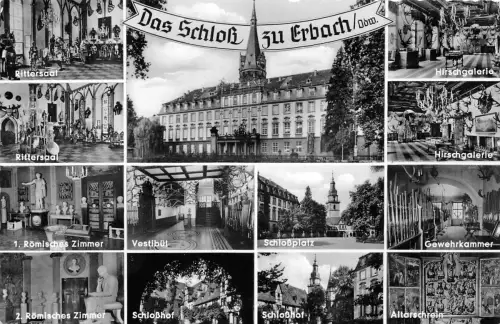 Erbach i. Odw. Mehrbildkarte Schloß ngl 191.796