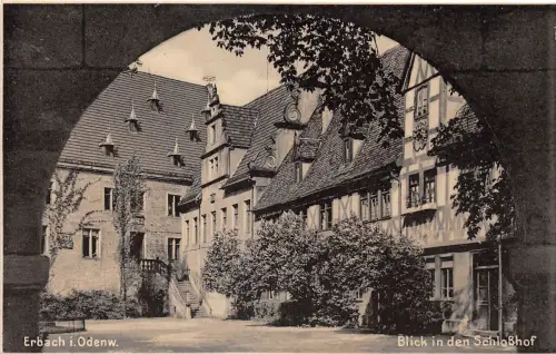 Erbach i. Odw. Blick in den Schlosshof ngl 191.828