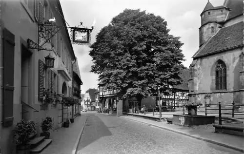 Michelstadt i. Odw. Blick vom Kirchplatz zum Rathaus ngl 191.833