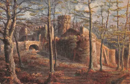 Alsbach a.d. Bergstraße Schloß Künstlerkarte ngl 191.856