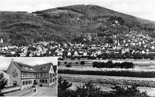 Alsbach a.d. Bergstraße Gasthaus "Zur Sonne" Panorama gl1965 191.858