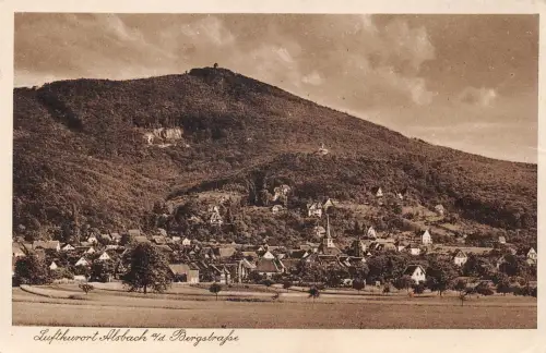 Alsbach a.d. Bergstraße Panorama gl1933 191.857