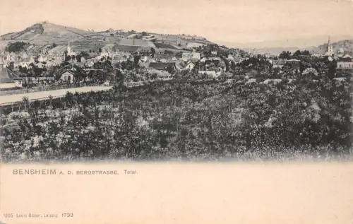 Bensheim (Bergstraße) Panorama ngl 191.889