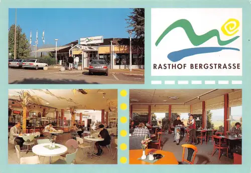Bensheim a.d. B. Rasthof Bergstrasse Mehrbildkarte ngl 191.909