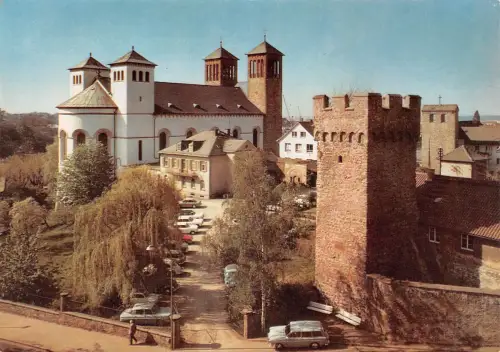 Bensheim a.d. B. Blauer Turm und Stadtkirche ngl 191.902