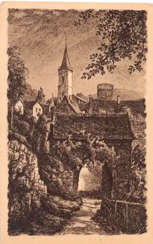 Lindenfels Äußeres Stadttor Künstlerkarte ngl 191.922