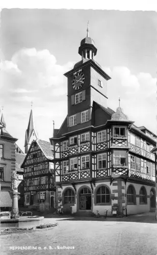 Heppenheim a.d.B.Rathaus gl1966 191.957