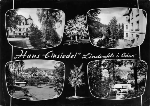 Lindenfels Mehrbildkarte Haus Einsiedel gl1966 191.951