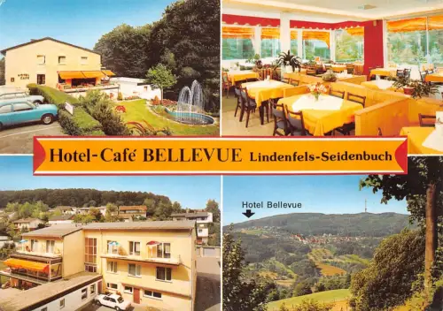 Lindenfels Mehrbildkarte Hotel Bellevue ngl 191.944