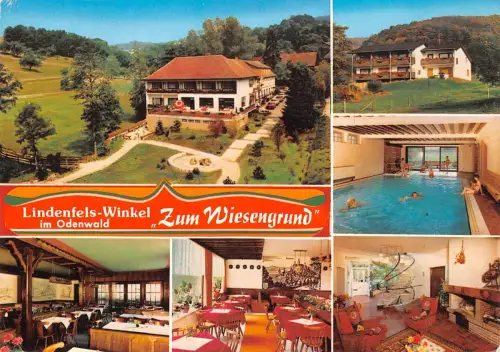 Lindenfels-Winkel Mehrbildkarte Zum Wiesengrund ngl 191.954