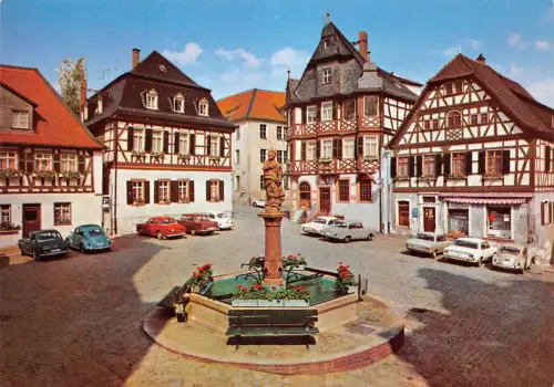 Heppenheim a.d.B. Marktbrunnen mit Apotheke ngl 191.974