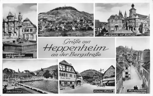 Heppenheim a.d.B. Mehrbildkarte ngl 191.981