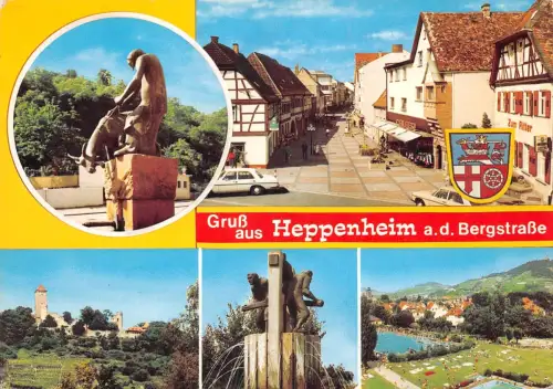 Heppenheim a.d.B. Mehrbildkarte Archivkarte Metz-Verlag ngl 191.984