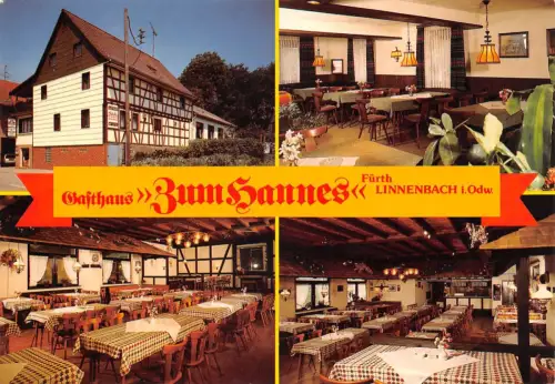Linnenbach i. Odw. Mehrbildkarte Gasthaus Zum Hannes ngl 192.014