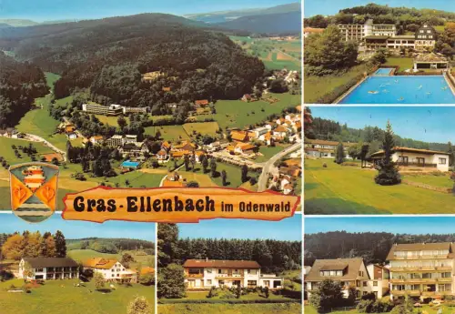 Gras-Ellenbach i. Odw. Mehrbildkarte Archivkarte Metz-Verlag ngl 192.017