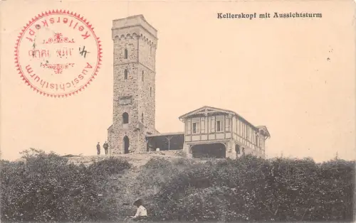 Wiesbaden Kellerskopf mit Aussichtsturm gl1906 192.079