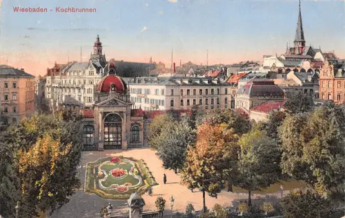 Wiesbaden Kochbrunnen feldpgl1917 192.063