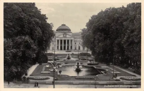 Wiesbaden Kurhaus mit Blumengarten gl 192.088