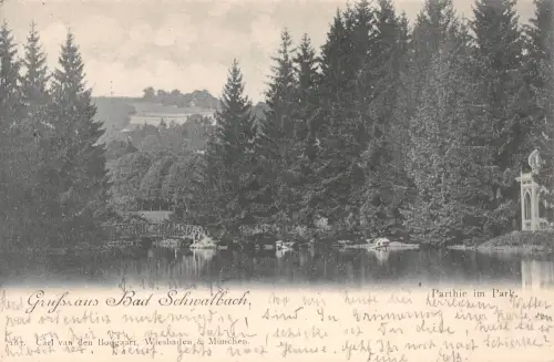 Bad Schwalbach i.T. Parthie im Park gl1898 192.121