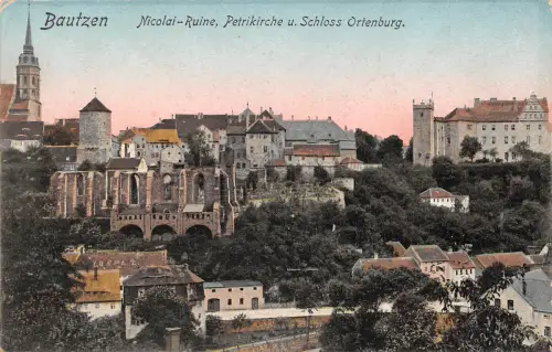 Bautzen Nicolai Ruine Petrikirche Ortenburg ngl 192.169